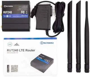Teltonika Industrial 4G LTE Router, CAT 4, 2 Fast Ethernet, P/N: RUT24001U000 - Picture 1 of 1