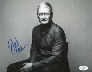 Foto firmada de Tim Cook 8x10 con JSA LOA #XX83914 ¡CALIFICADA A 9! CEO de Apple - Imagen 1 de 2