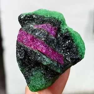 35G Natural green Ruby zoisite (anylite) crystal sample Healing - Picture 1 of 20