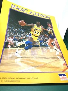 1988 Magic Johnson Los Angeles Lakers altes NBA Farbfoto Starline Inc. (E) - Bild 1 von 3