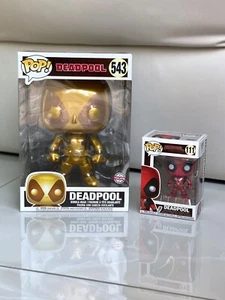 Figura Deadpool Funko Pop Vinilo Super Sized GOLD | 10 pulgadas NUEVO Y EMBALAJE ORIGINAL | #543 - Imagen 1 de 8