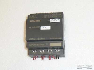 SIEMENS LOGO 6ED1-052-2MD00-0BA6 LOGIC PLC 4x Relay 12/24 - Image 1 of 2