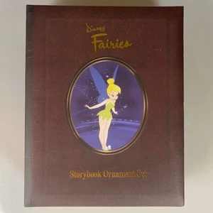 Disney Fairies Storybook Ornaments Set of 6 Christmas Tinker Bell Blue Fairy - Picture 1 of 10