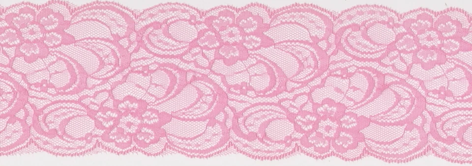 90mm Pink Nylon Lace Edging (x 4 metres)  - image 1 of 1