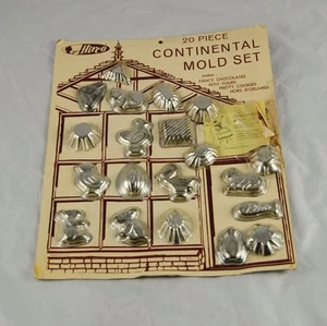 Juego de moldes continentales vintage de 20 piezas de Hirco Alemania Occidental paquete original - Imagen 1 de 1