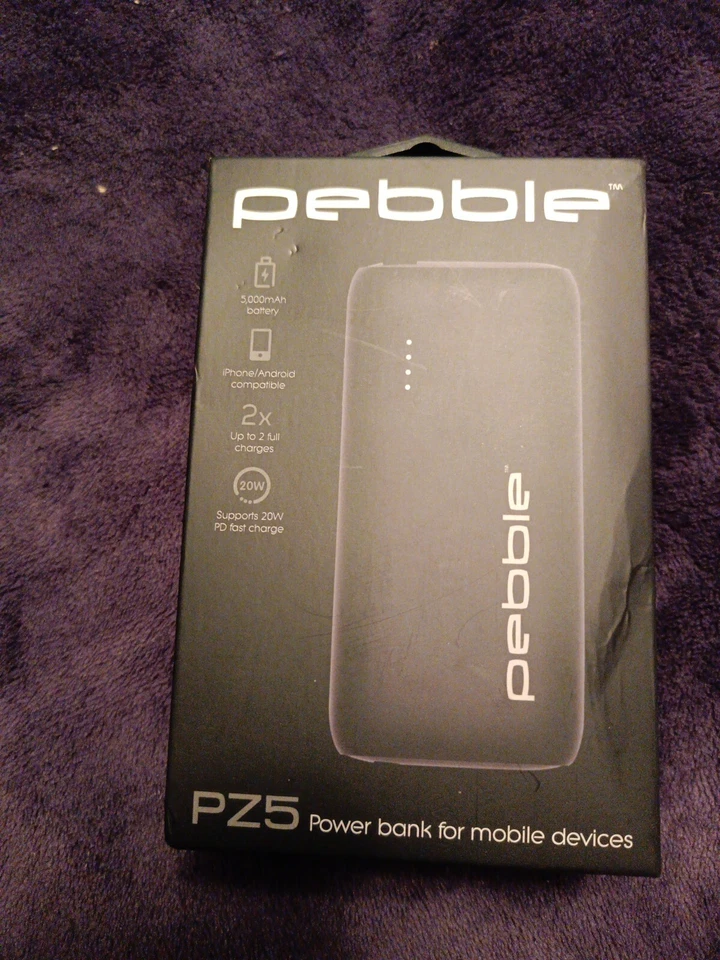 Banco de alimentación Veho Pebble para dispositivos móviles 5000 mAh batería 20 W PD carga rápida  Foto 1 de 2