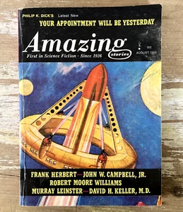Vintage sci fi science fiction pulp magazine Amazing Stories 1966 Herbert Dick - Picture 1 of 5
