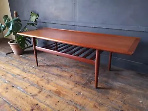 Mid-Century Vintage Grete Jalk Glostrup Danish Teak Coffee Table Shelf G Plan - Picture 1 of 16