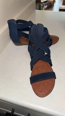 Sandalias de cuña Dream Pairs Elastica8 Gladiador nude talla 11 nuevas en caja zapatos para mujer” Foto 1 de 4