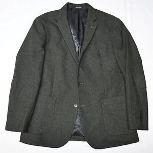 Kenneth Cole 44L Green Fleck Tweed Slim Blazer Suit Jacket Sport Coat - Picture 1 of 12