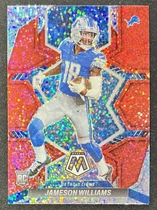 Jameson Williams 2022 mosaic #316 Rookie Card Red Sparkle Prizm SP - Picture 1 of 3