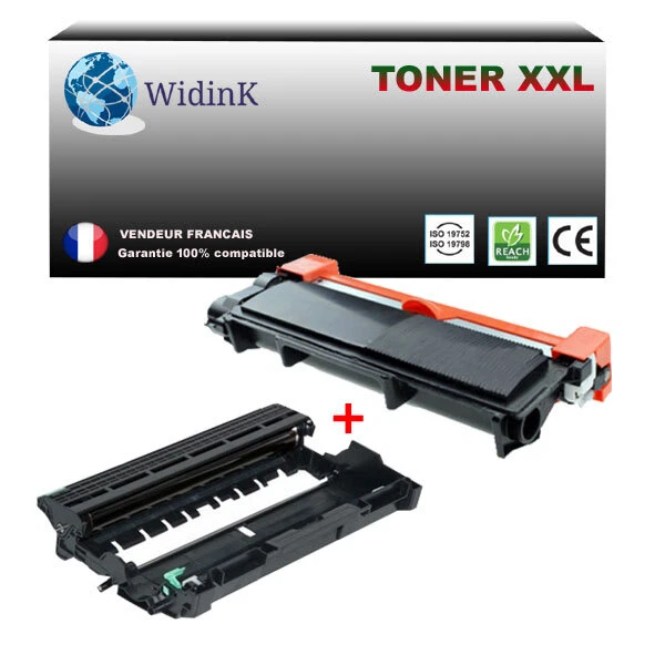 Toner / Tambour compatible avec Brother MFC-L2710DW, MFC-L2730DW, TN2420, DR2400