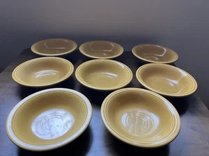 LOT of 8 FIESTA Ironstone Antique Gold Fruit Dessert Bowl • 5.5” • Vintage - Picture 1 of 5