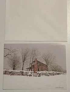 Bob Timberlake Schnee im Studio Druck Weihnachtskarte/Umschlag - Bild 1 von 5