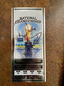 DABO SWINNEY SIGNED Autograph NCAA Championship Ticket Jsa - Picture 1 of 2