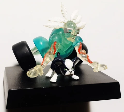 Vintage 2000 Banpresto JoJos Bizarre Adventure Iggy & The Fool 2" Mini Figure Cover
