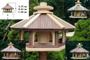 Vogelhaus mit Einsatz zum Füttern KWL-L-XL,Vogelhäuschen,Futtersilo,Vogelstation - Bild 1 von 19