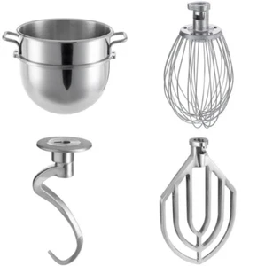 30 QT Mixer Zubehör Hobart D300 Rührschüssel Knethaken Draht Peitsche Flachrührer - Bild 1 von 11