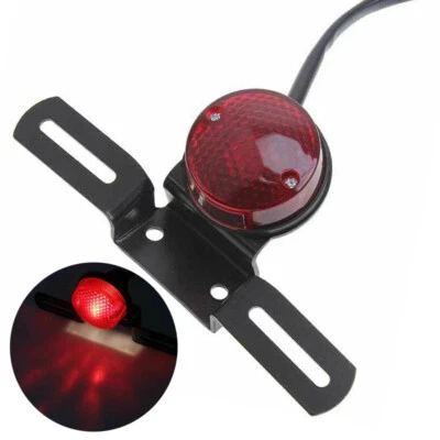 Soporte de matrícula de luz de freno trasero de motocicleta para Harley Chopper Bobber Foto 1 de 4