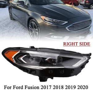 For 2017-2020 Ford Fusion Full LED Projector Headlight Headlamp Right Passenger - Picture 1 of 17