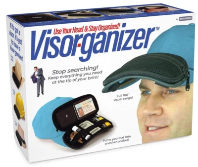 VISORGANIZER Prank Gag Funny Parody Joke 礼品盒假帽子棒球帽遮阳板 — 第 1/4 张图片