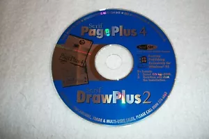 Serif PagePlus 4 and DrawPlus 2 desktop publishing Win95 CD-ROM (PC, 1998) - Picture 1 of 3