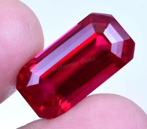 16.90 Ct Natural Blood Red Ruby Mozambique Radiant Certified Loose Gemstone - Picture 1 of 7