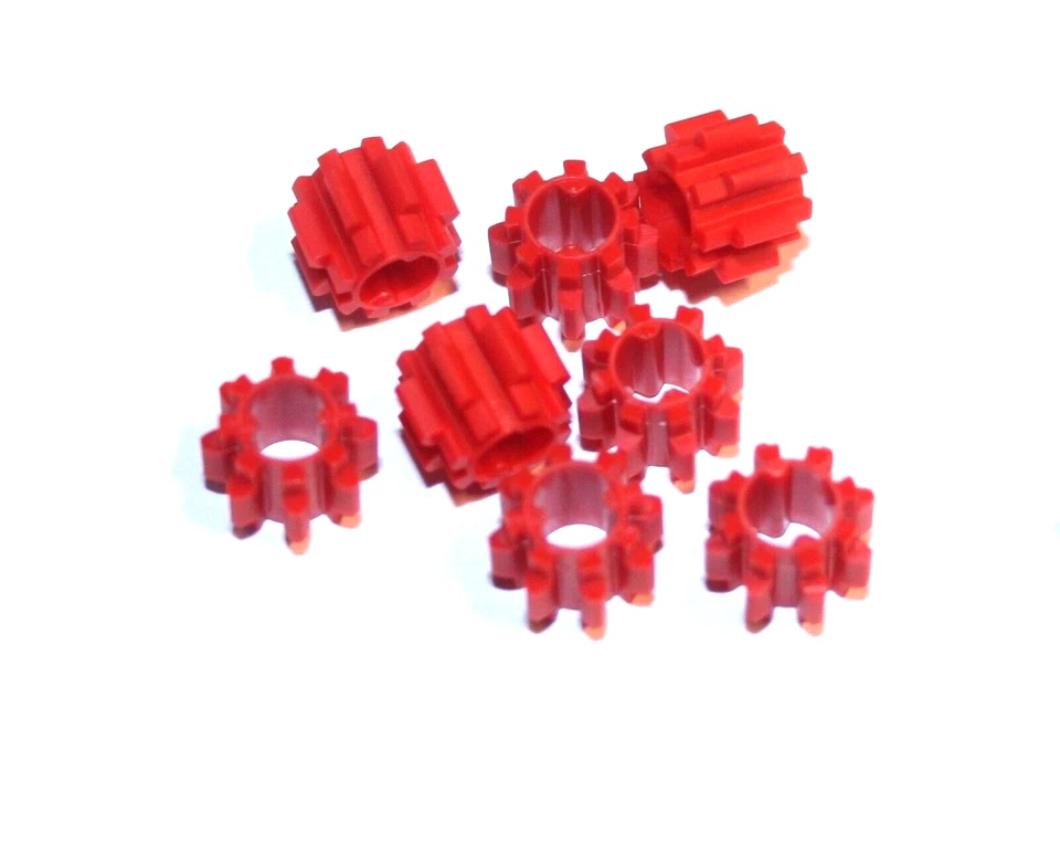 8x LEGO® Technic Zahnrad 8 Zähne rutschend gleiten Kupplung 11955 NEU rot - Bild 1 von 1