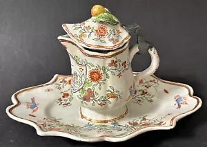Rare Original 17C Dutch Delft Faience Creamer by Adrian Pijnacker (1622-1673)  - Picture 1 of 11
