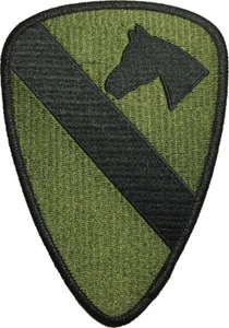 1st Cavalry Division Unit US Army Armed Forces Uniform Horse Iron Sew On Patch D - Picture 1 of 1