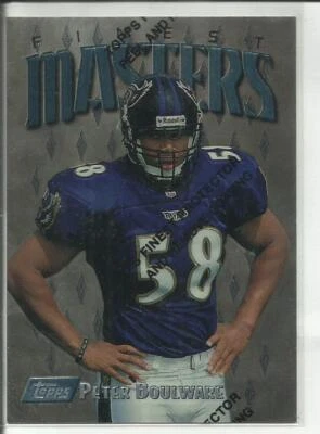 1997 Topps Finest #299 Peter Boulware Baltimore Ravens Masters Uncommon - Image 1 of 2