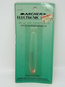 NOS RadioShack Archer 272-126 .001 Disc Capacitors - Picture 1 of 1