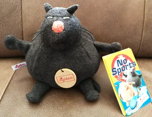 Sigikid "Katze - No Sports" ca. 15 cm hoch u. ca. 20 cm breit - Bild 1 von 2