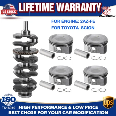 Kit de anillos de pistón/cigüeñal para Toyota Camry Corolla Rav4 Solara Matrix Scion Foto 1 de 4