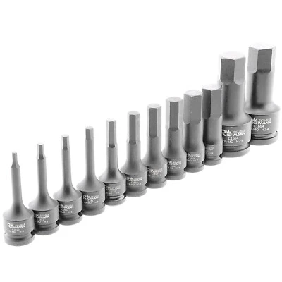 Schlagschrauber Schlag Steck Nuss 4-24 mm Innensechskant für Inbus Schlüssel Bit - Bild 1 von 2