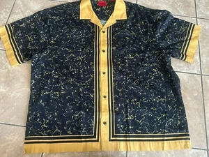 NWOT Hugo Boss XL Cotton Blend Graphic Casual SS Shirt - Imagen 1 de 4