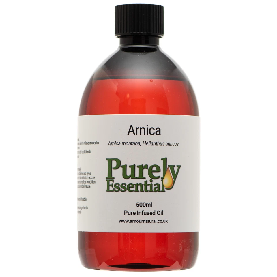 Arnica Oil Infused 50ml 100ml 500ml 100% Pure & Natural, Purely Essential