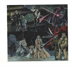RARE Star Wars Galaxy Uncut Etched Foil Trading Card Sheet from Topps 1993 - Picture 1 of 2