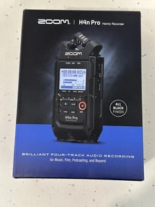 Zoom H4n Pro 360° Four-Track Audio Recorder, Black, BNIB RRP $414.40 - Foto 1 di 5