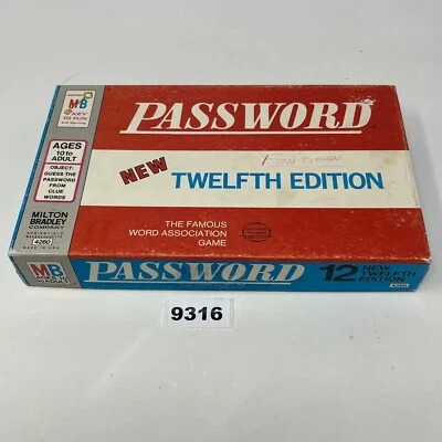 PASSWORD Game 4260 Milton Bradley Twelfth Edition 1970 - Made in USA. COMPLETE  - Image 1 of 4