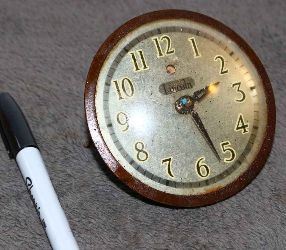 LINCOLN MERCURY CLOCK DASH MOUNTED ELECTRIC ASIS Parts Repair ZD - Image 1 of 4