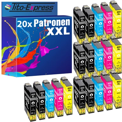 Patronen für Epson 603XL WF-2810 2830 2840 2850 XP-2100 2150 3100 XP-3150 4150 - Bild 1 von 4