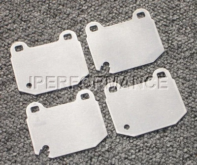Titanium Brake Heat Shield Set Notched for Infiniti G35 Brembo 2003-2004 Rear - Image 1 of 3