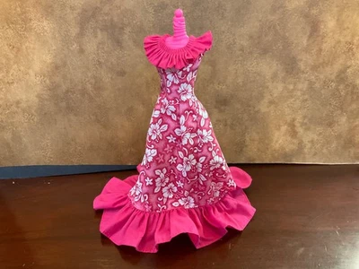 Mattel Barbie Doll Clothes  Multicolor Gown Long Dress Shoes Set Lot - Image 1 of 4