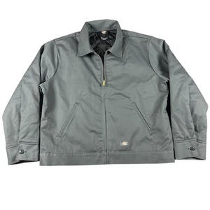 Dickies Icons Jacke Herren XL grau gesteppt Workwear Full Zip gefüttert Mantel klassisch - Bild 1 von 11