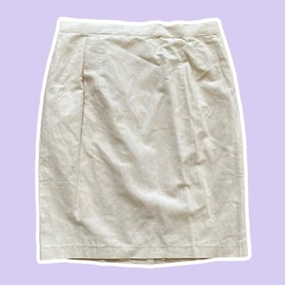 VTG ~ 1980s ~ Marie St Claire ~ Cream Pencil Skirt ~ Midi ~ Summer ~ Size 16 - Image 1 of 4