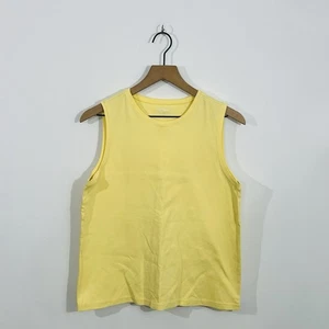 L.L. Bean wunderschöner gelber ärmelloser Pullover Tanktop Größe M Freizeit - Bild 1 von 5