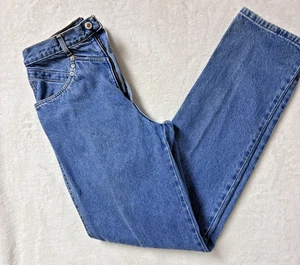 Rockies Jeans Womens 32/13x 34 Blue Mid Rise Straight Leg Western Wear USA - Picture 1 of 11