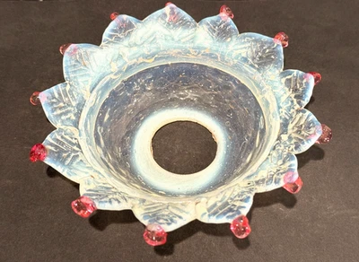 Opal Murano Glass Bobeche, Ø 150 mm, 35 mm Hole, for Murano Chandeliers - Image 1 of 4