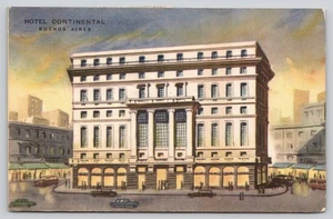 Buenos Aires Argentina Hotel Continental Alejandro Bustillo Art Deco Postcard - Picture 1 of 2